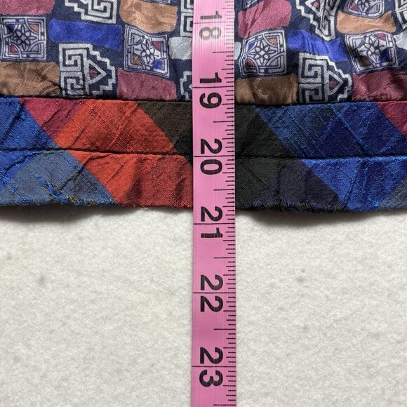 Vtg CANVASBACKS Women Jacket Size S Multicolor Silk Blend Long Sleeves hb-52 - Picture 9 of 13